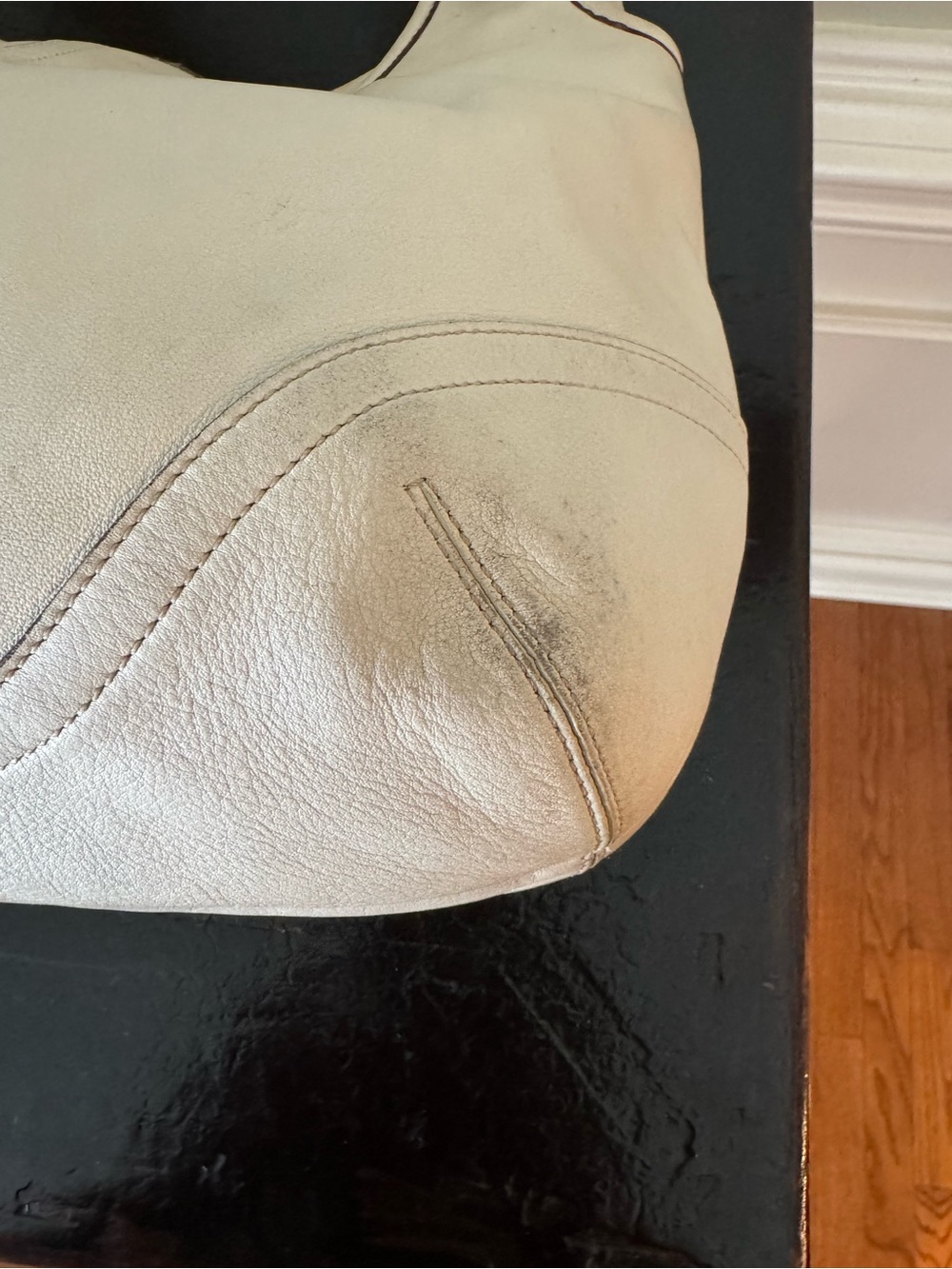 Vintage 2003 COACH Legacy SoHo
Hobo #9249 Leather Eggshell Handbag - Picture 11 of 15